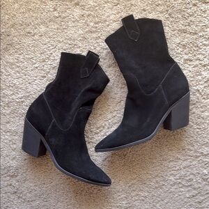 Anthropologie Silent D slouchy suede western boots